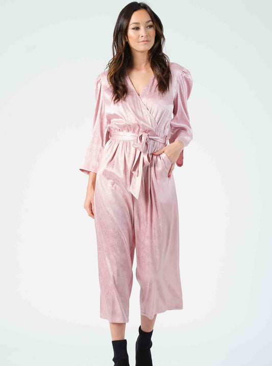 ROSE PUFF SLEEVE JUMPSUIT-MAUVE ZEBRA