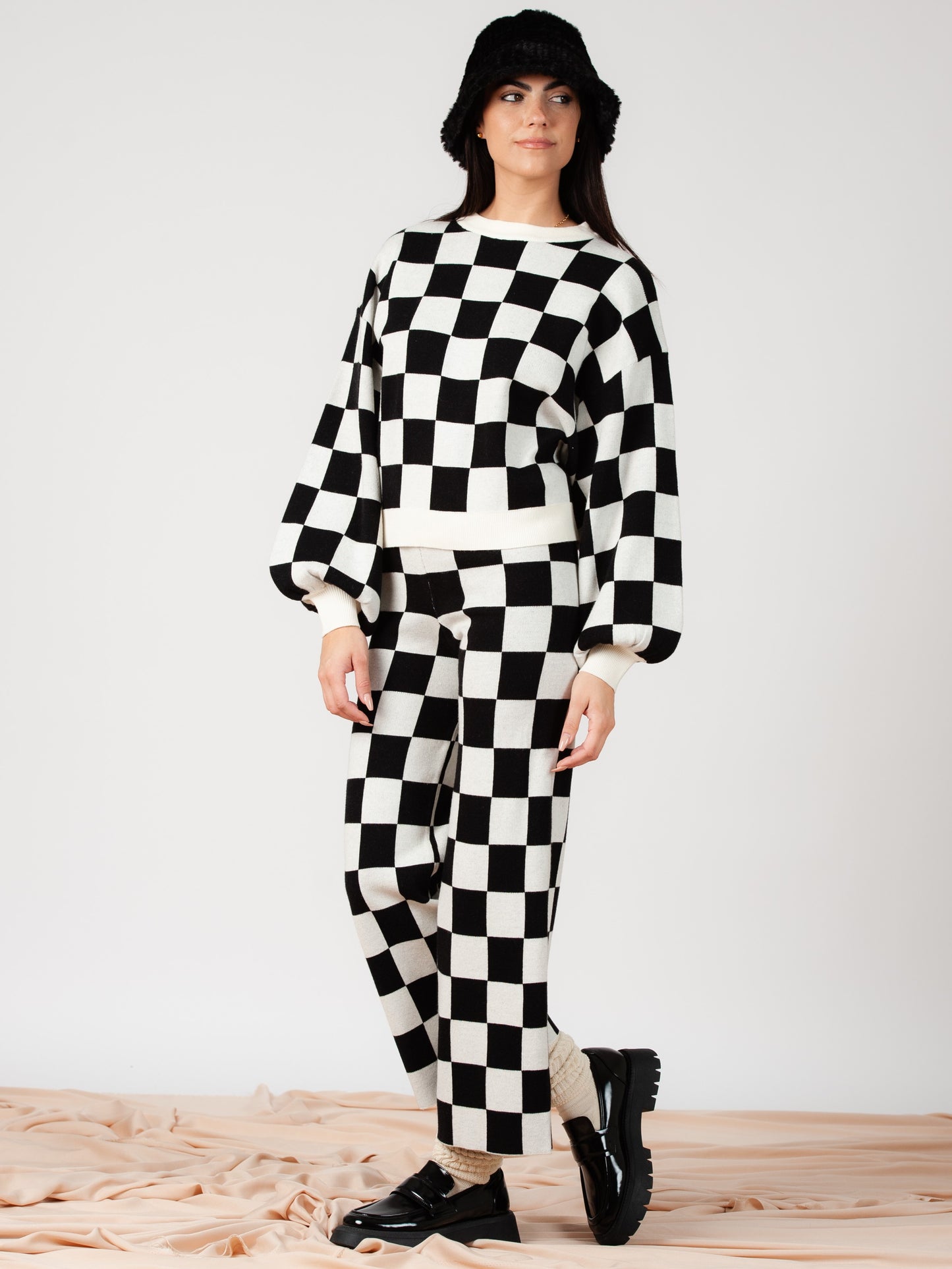 PRINTED SWEATER SET