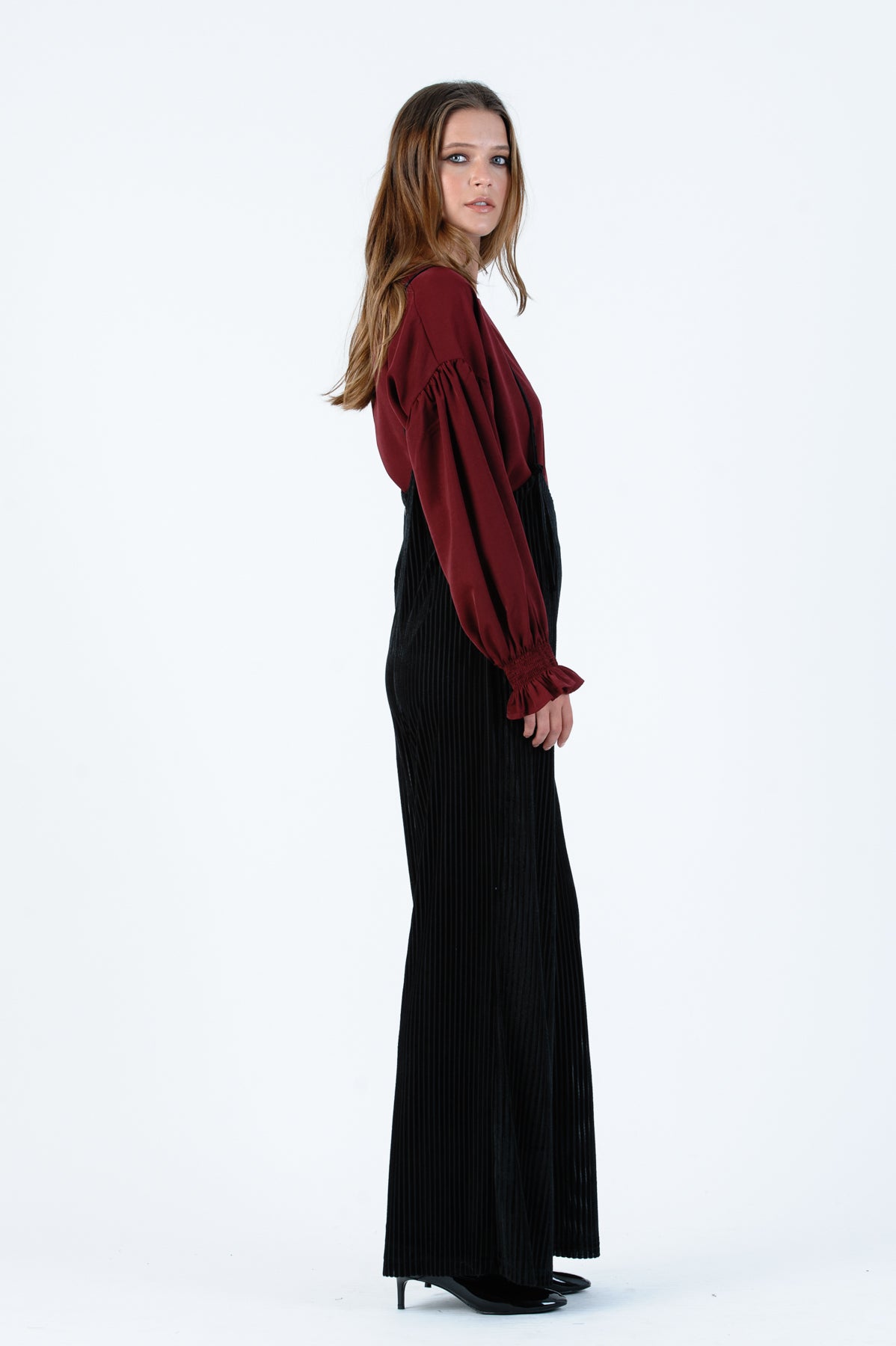 AUTUMN BLOUSE-BURGUNDY