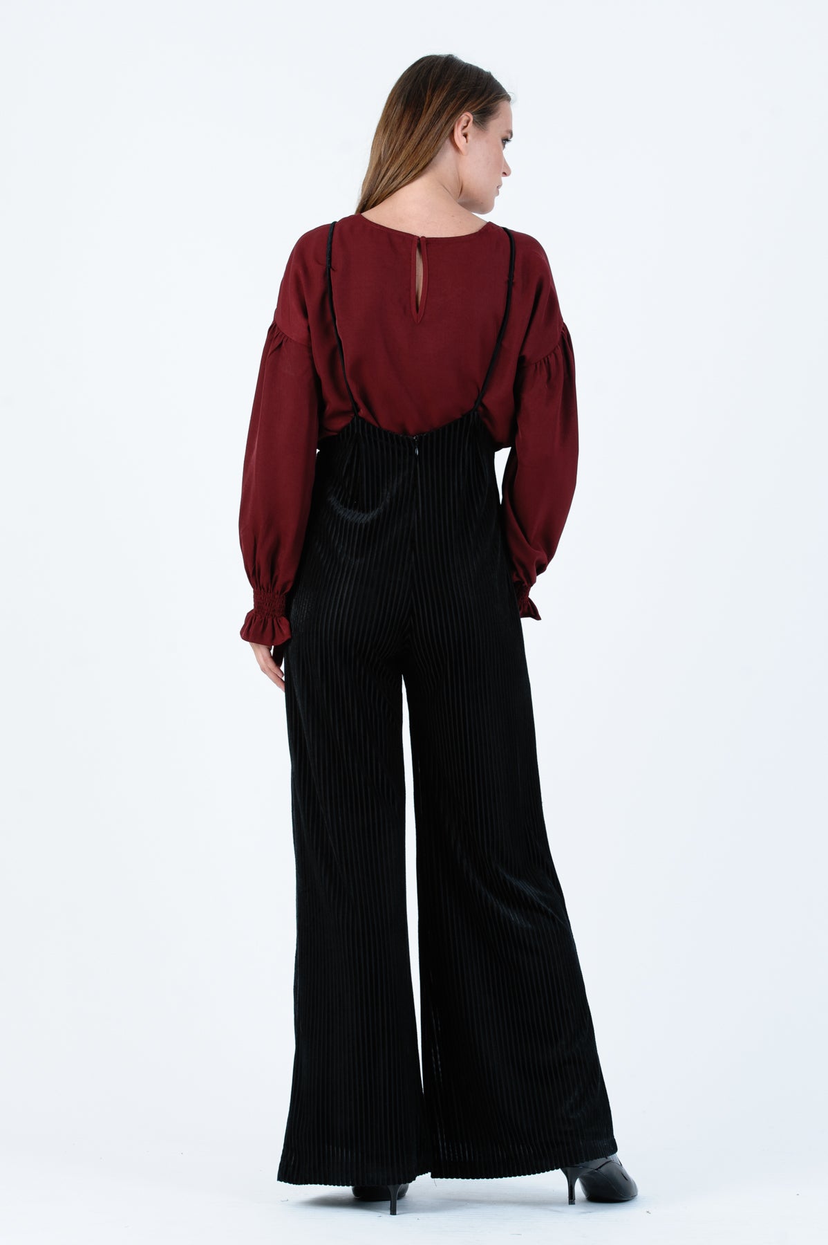 AUTUMN BLOUSE-BURGUNDY