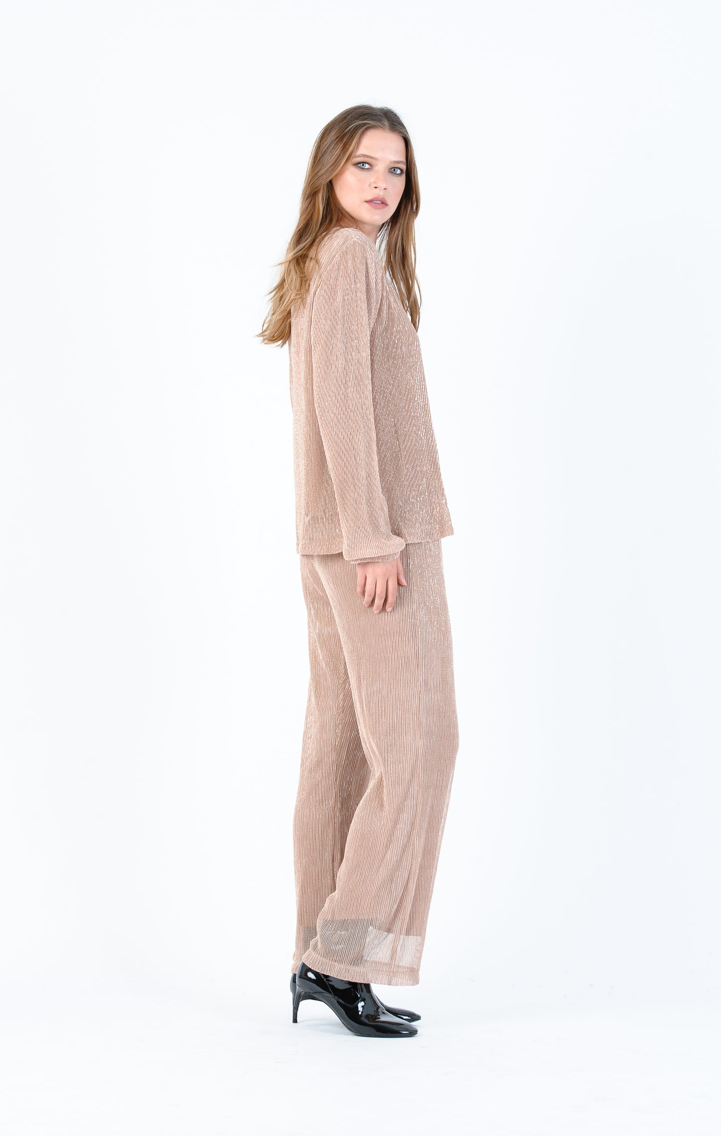 TIMBERLINE PULLOVER TOP-ROSE GOLD