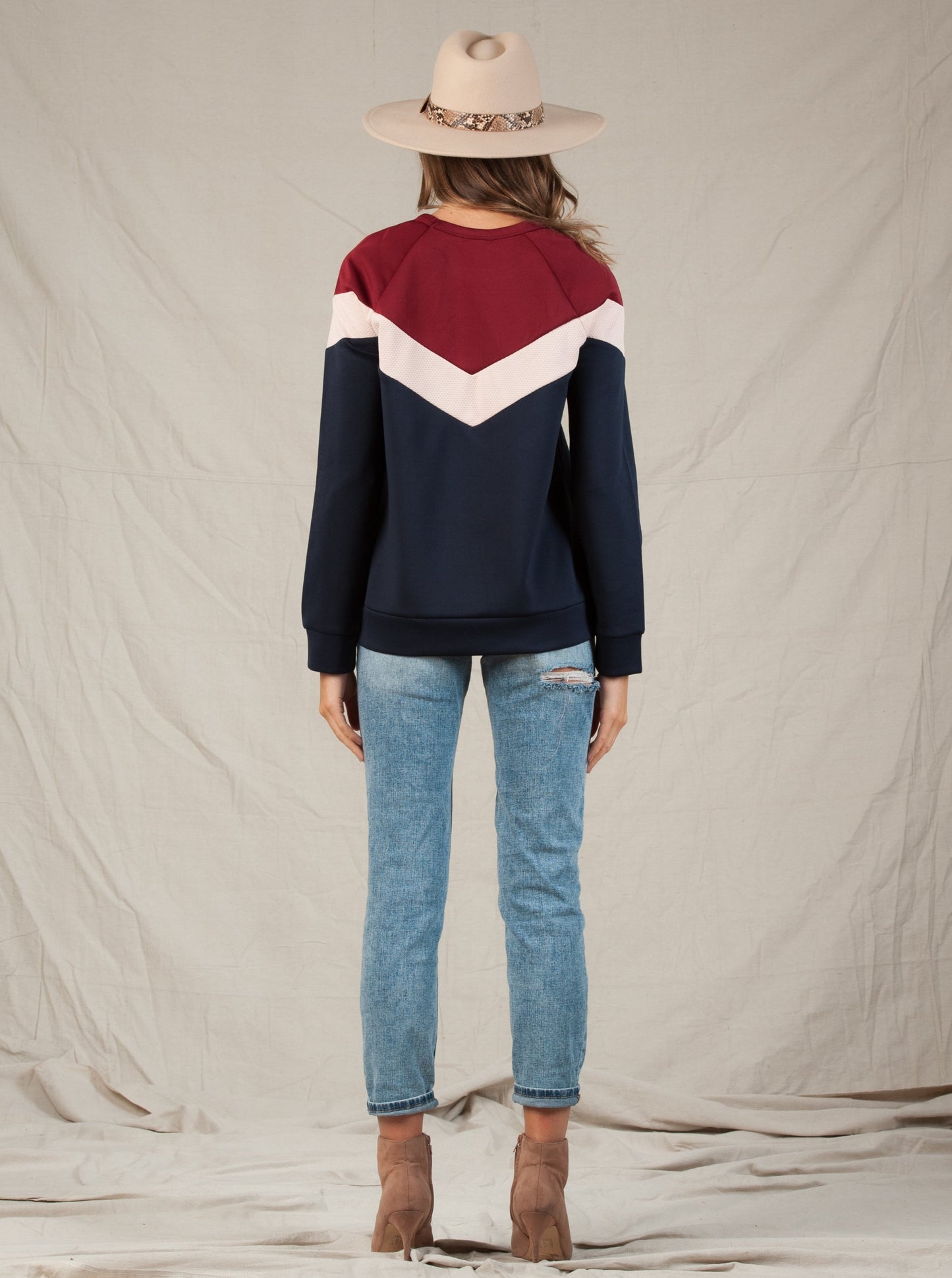 CARDINAL COLOR BLOCKED TOP-CARDINAL