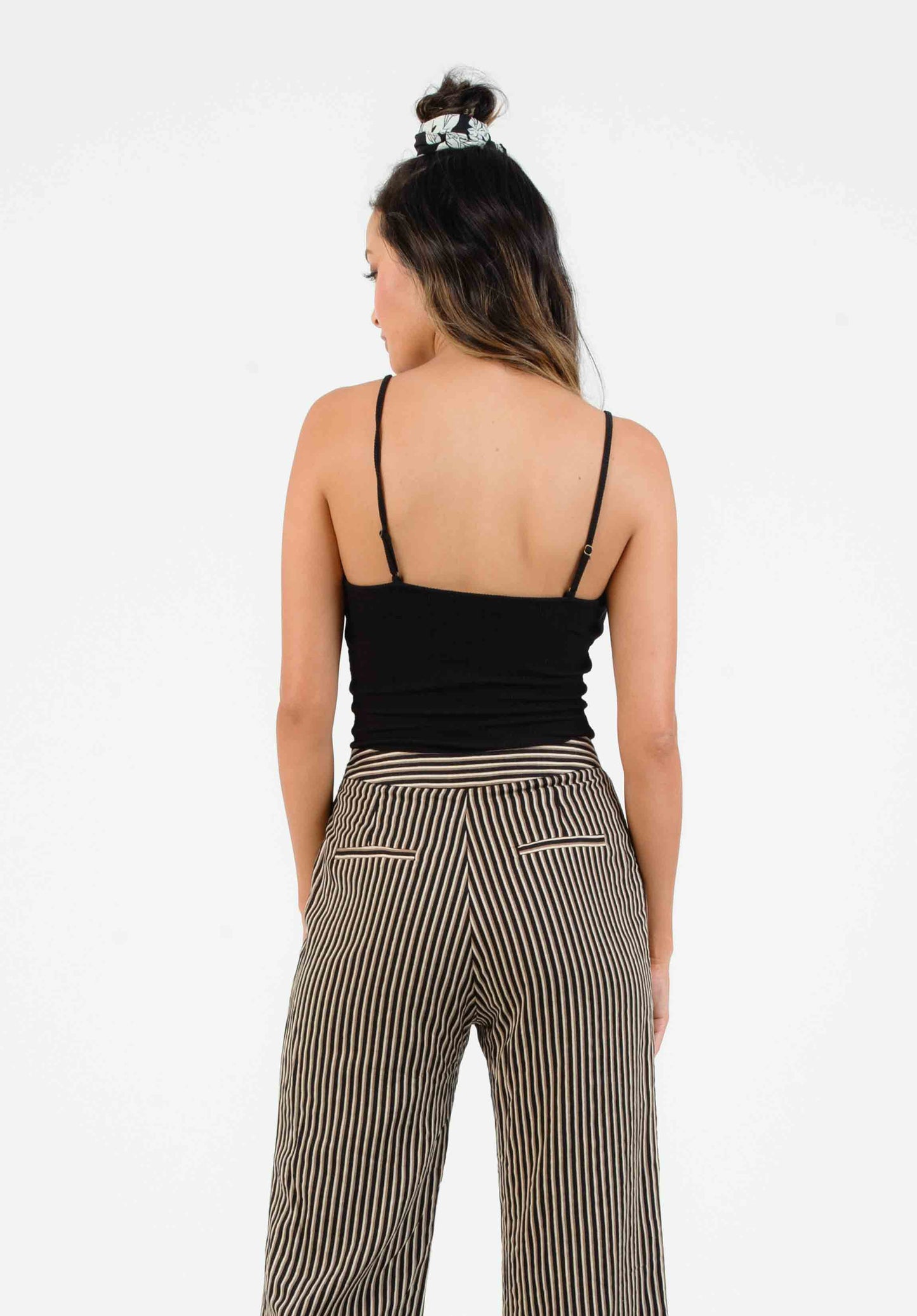 DALIAN BUTTON FRONT CAMI-BLACK