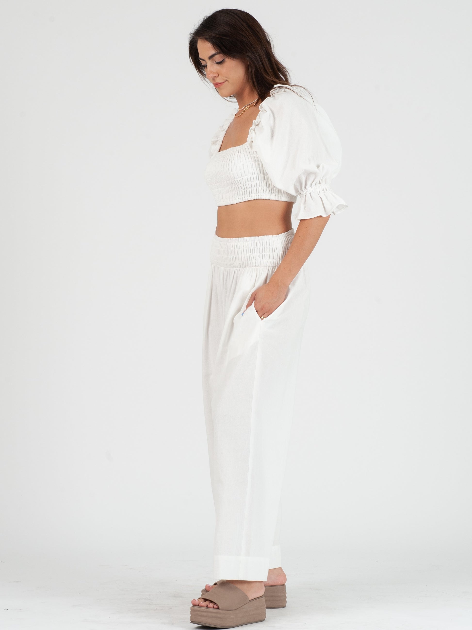 WHITE TWO PIECE SET