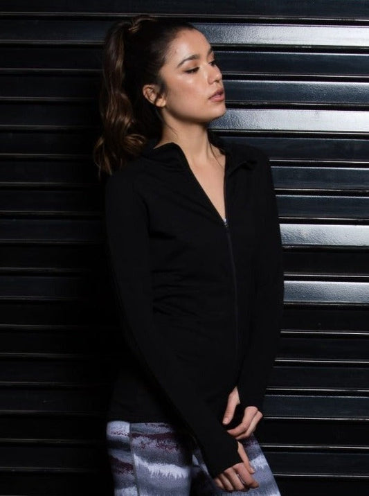 FRANNY ACTIVEWEAR JACKET-BLACK