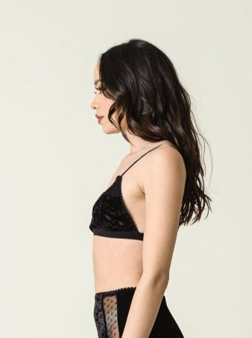 CRUSH BRALETTE-BLACK