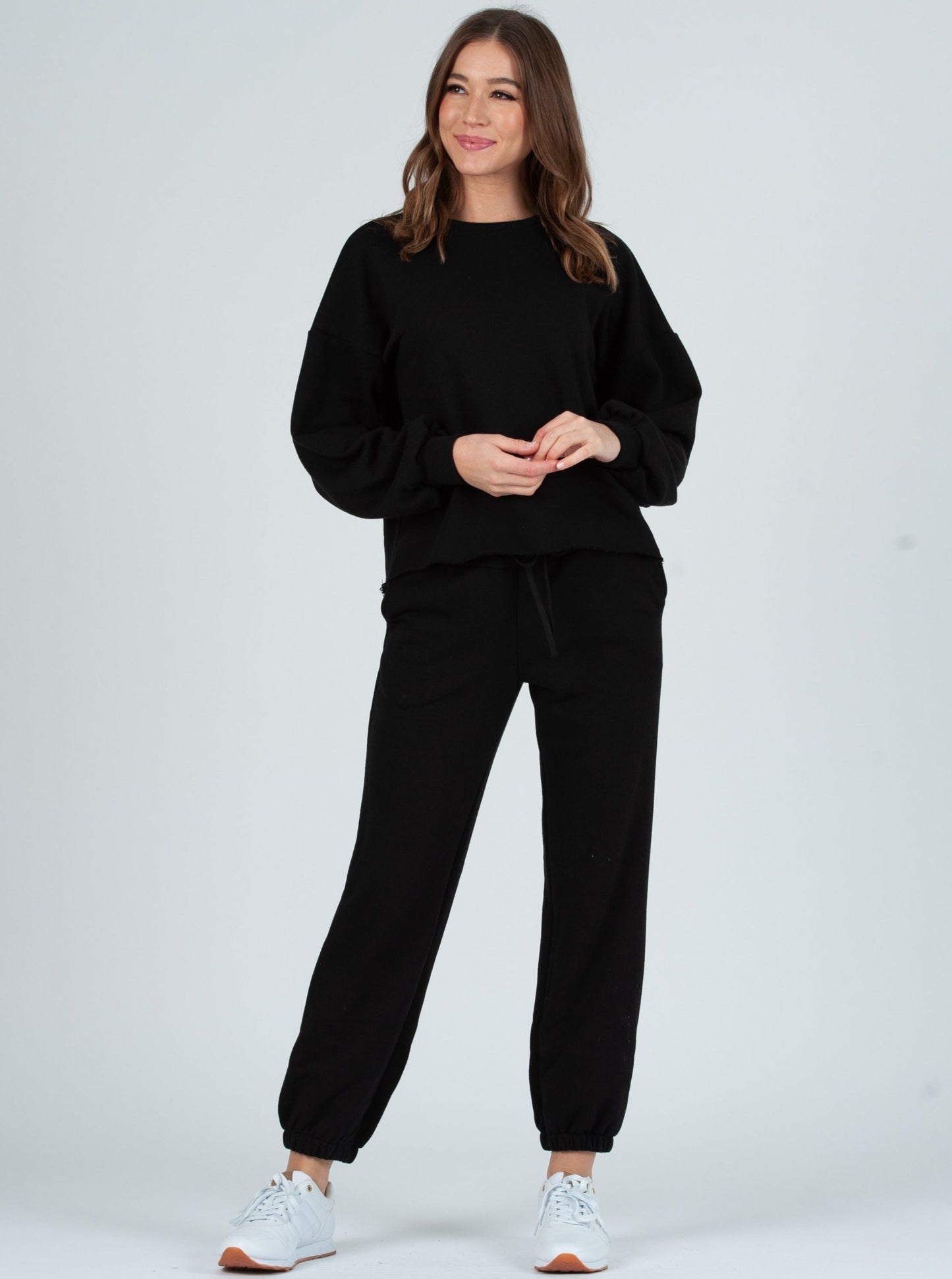 FAYE SWEATSHIRT SET-BLACK