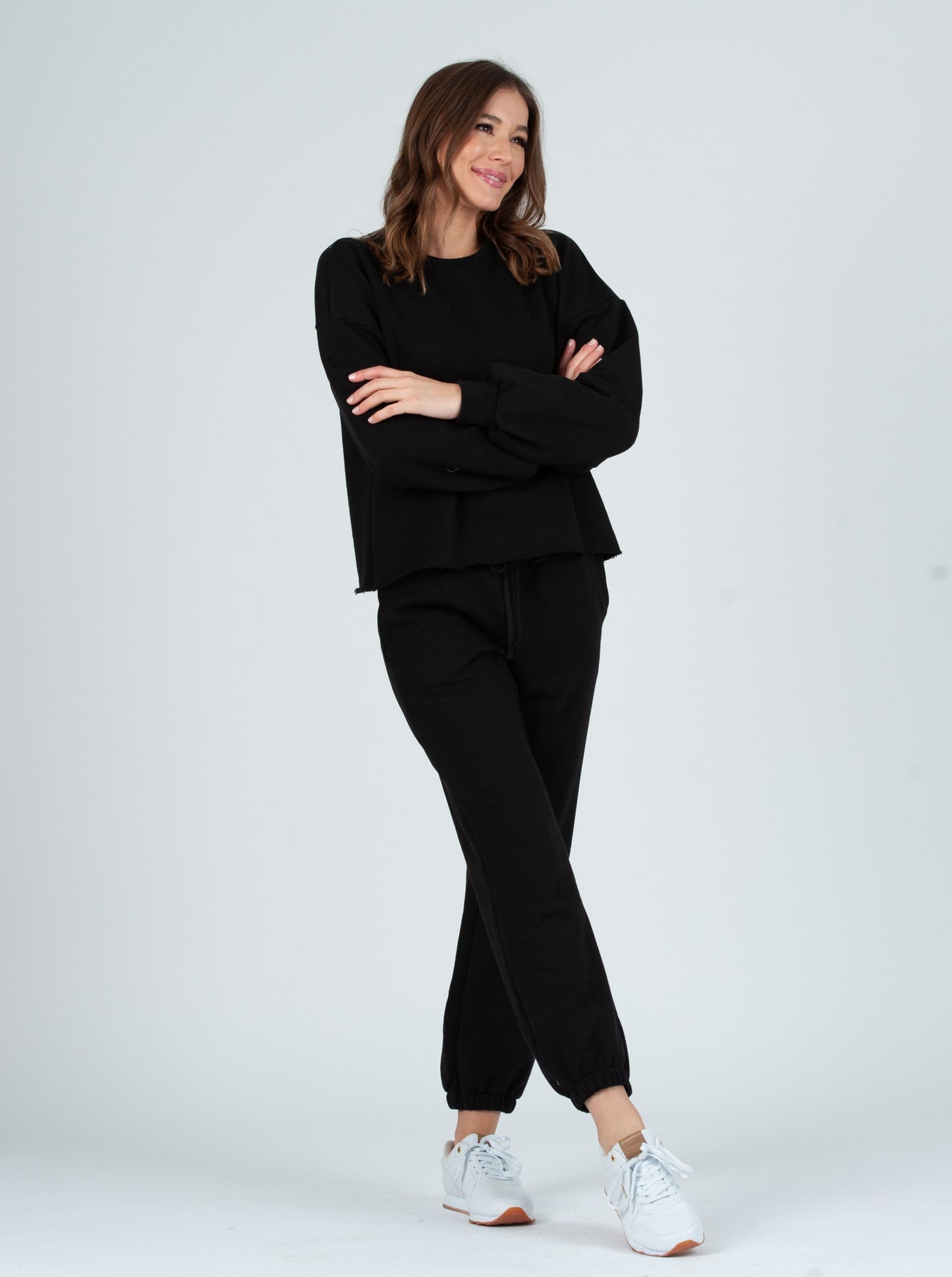 FAYE SWEATSHIRT SET-BLACK