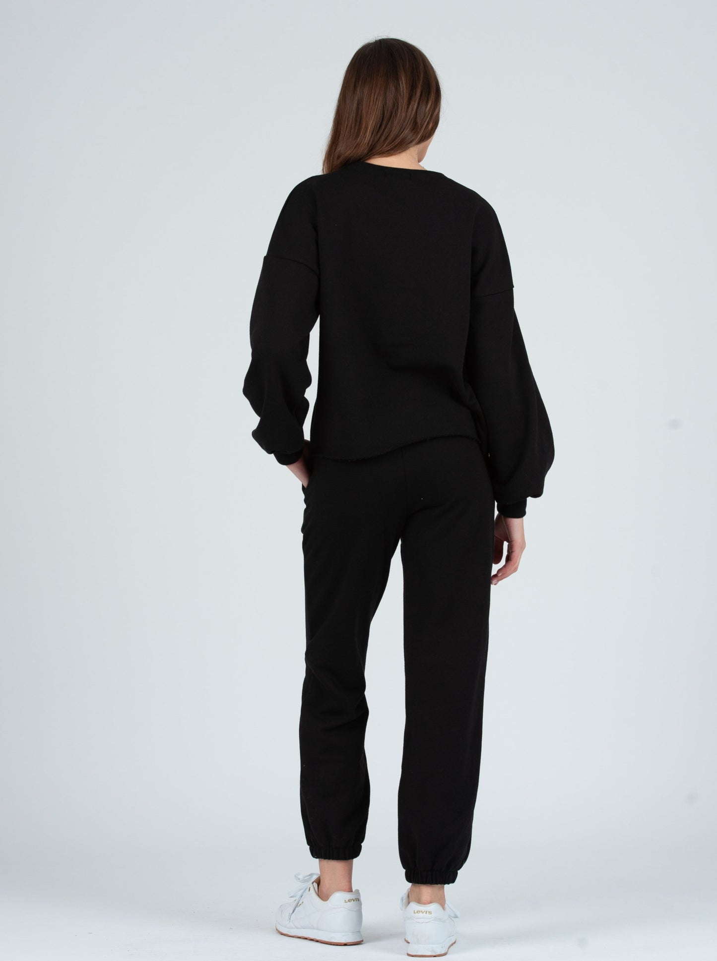 FAYE SWEATSHIRT SET-BLACK