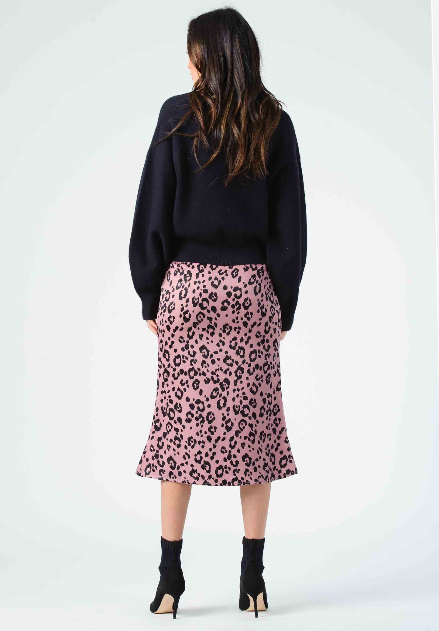 FROST MIDI SKIRT-MAUVE JAGUAR
