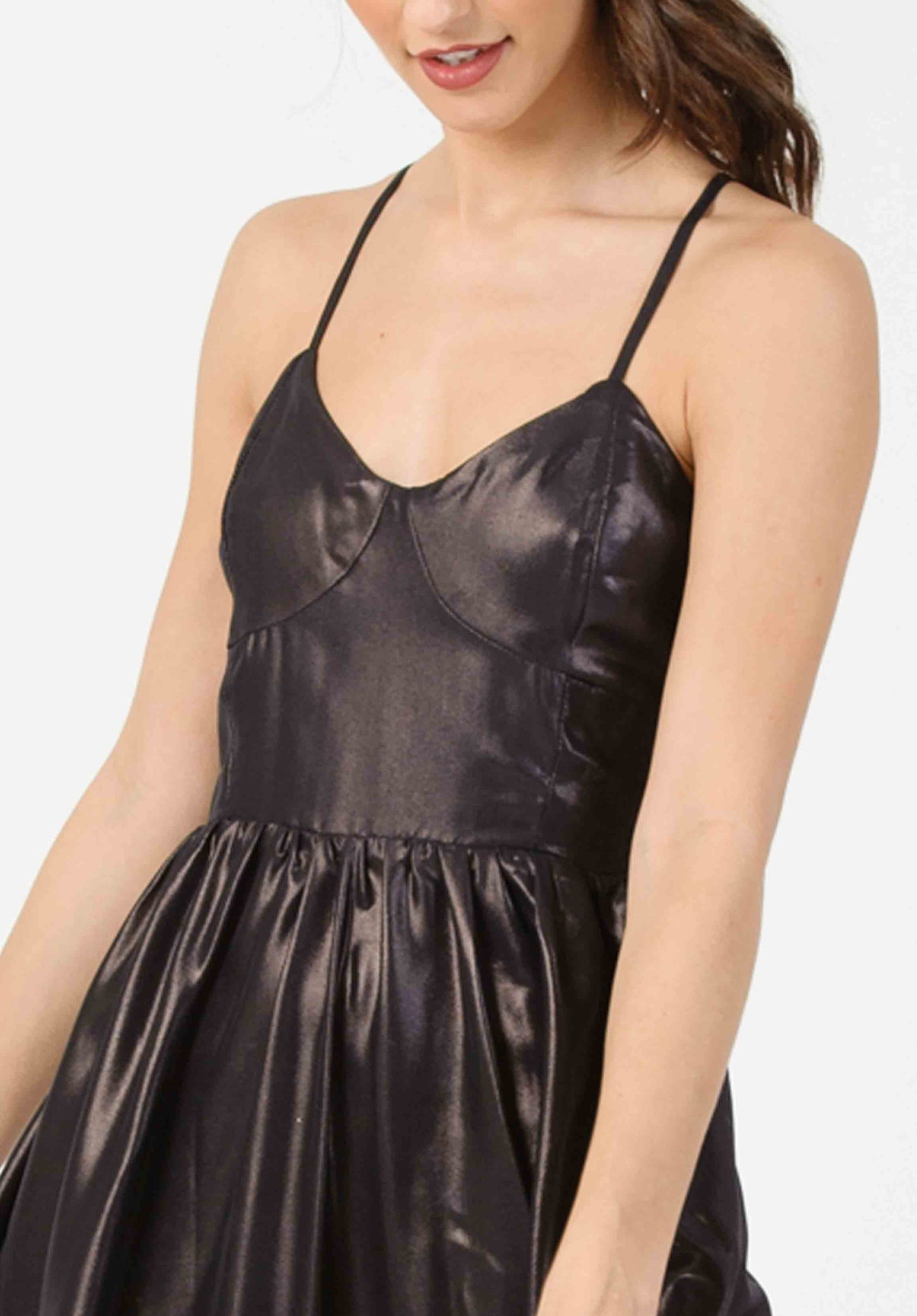 TABI METALLIC STRAPPY DRESS
