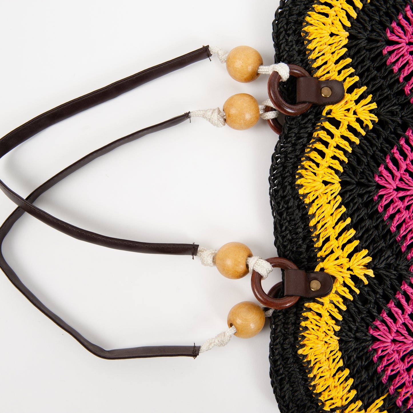 NIFTY CROCHET TOTE-BLACK MULTI