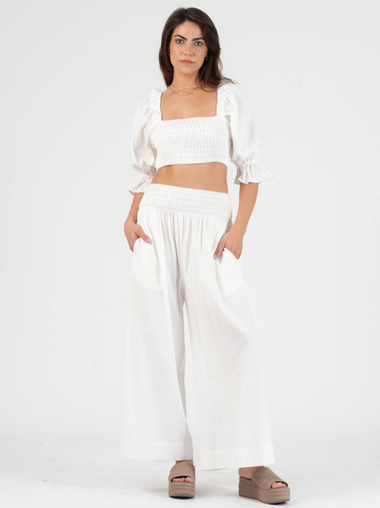 WHITE TWO PIECE SET