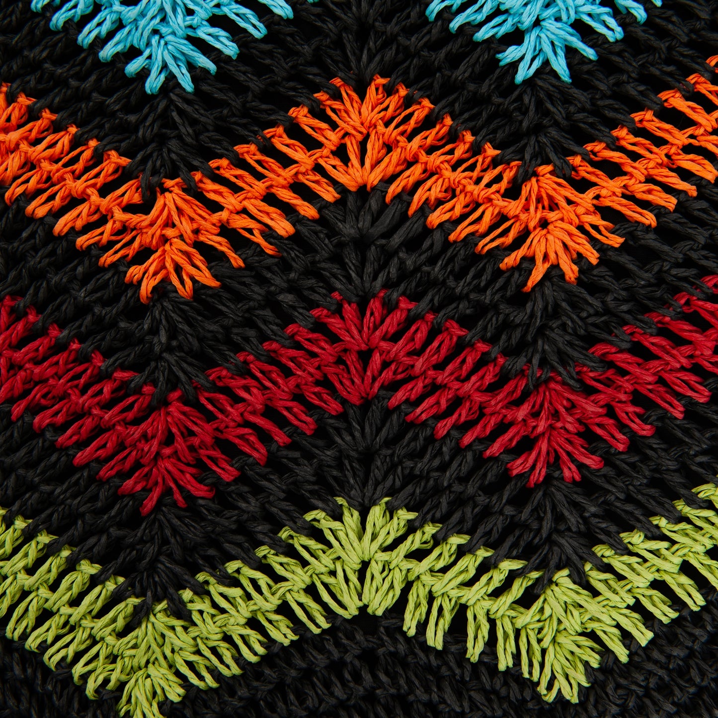 NIFTY CROCHET TOTE-BLACK MULTI