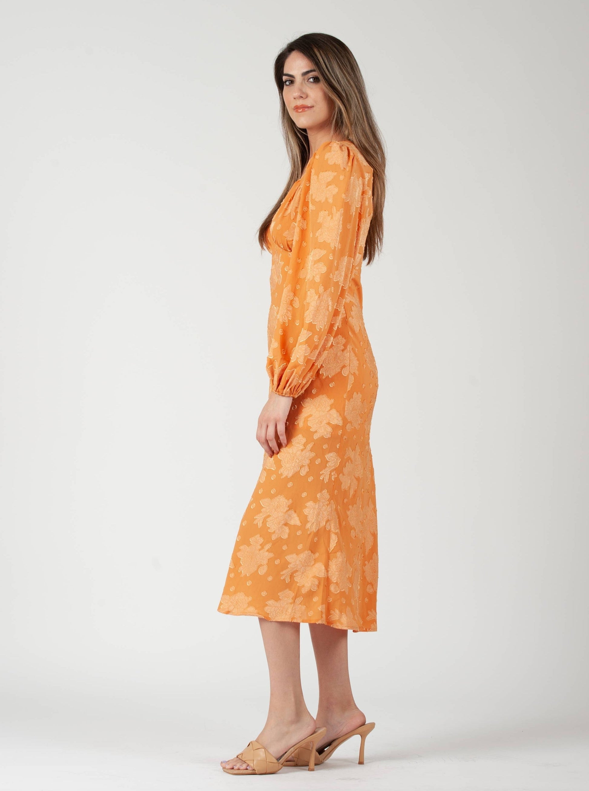 FLORAL MIDI DRESS