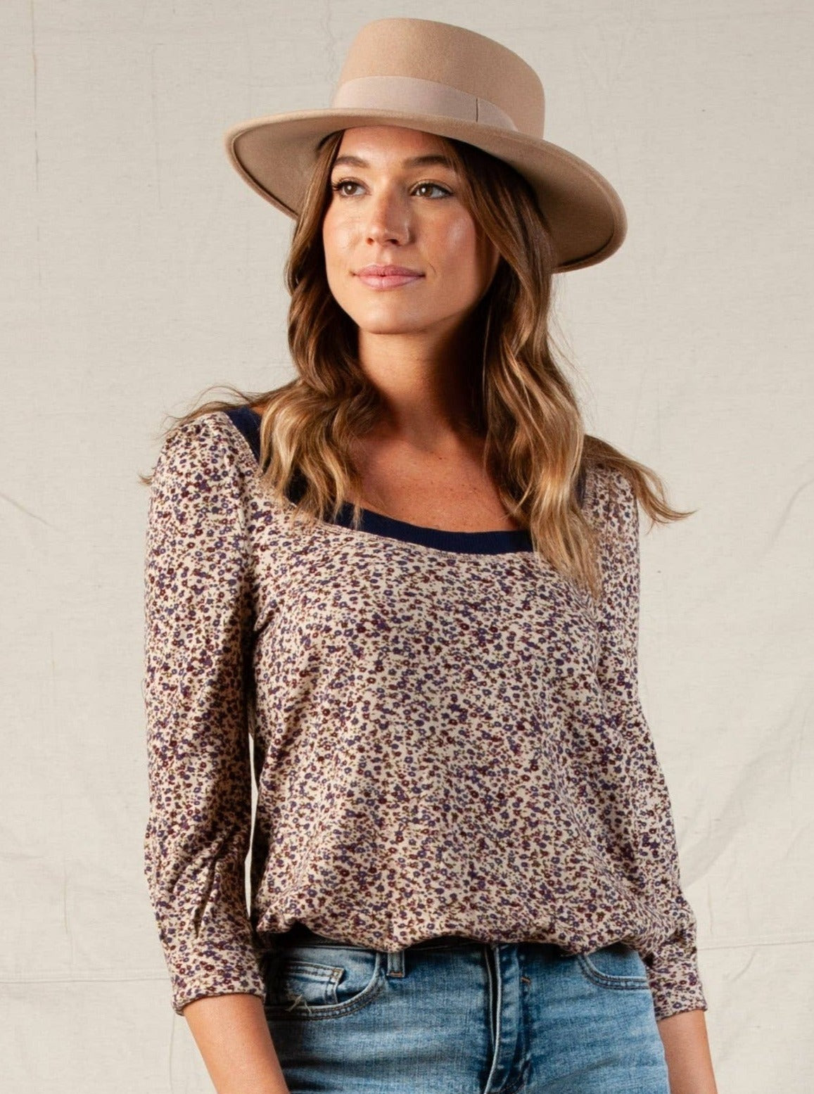 LAURIE TOP-IVORY RASP