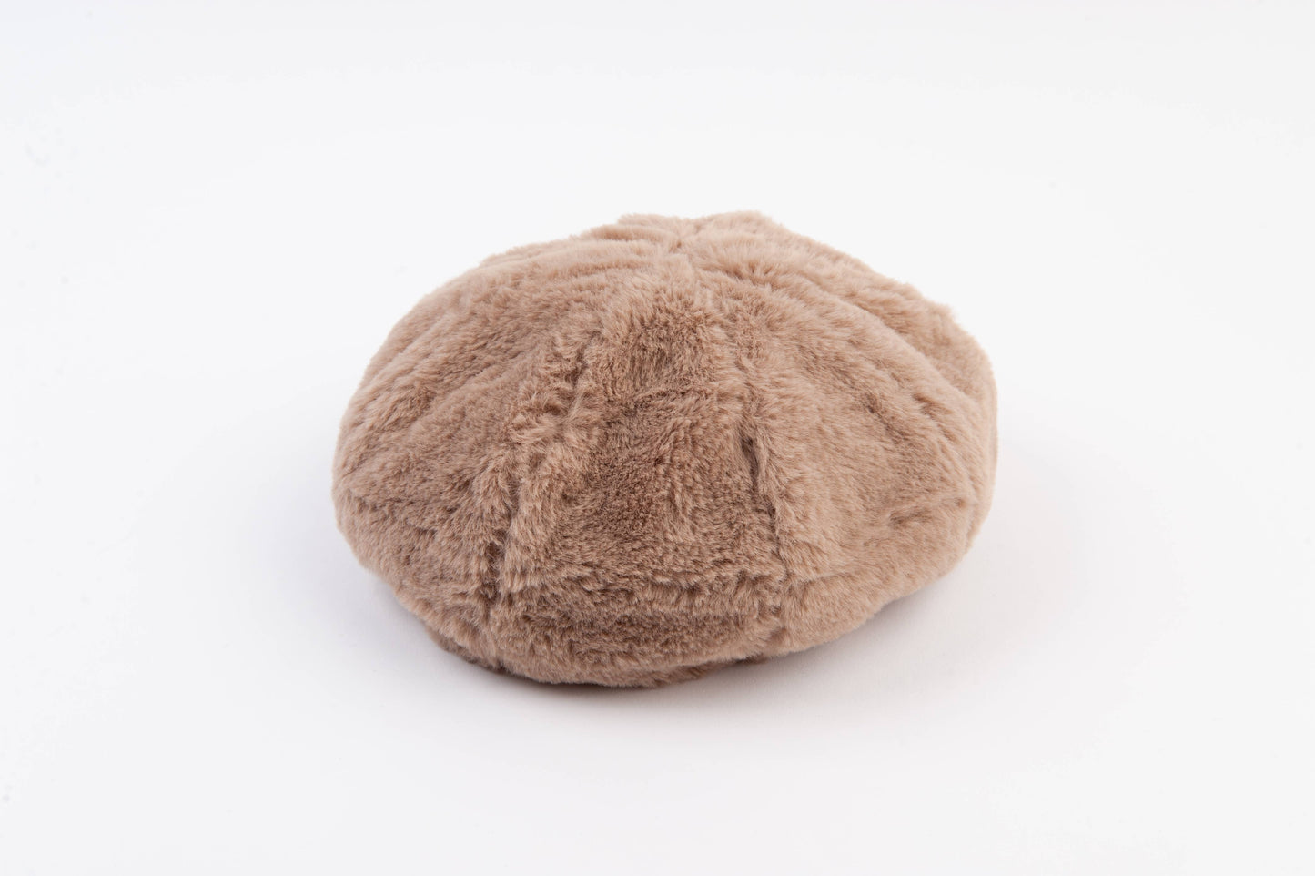 SEZANNE FAUX MINK BERET-MINK NATURAL
