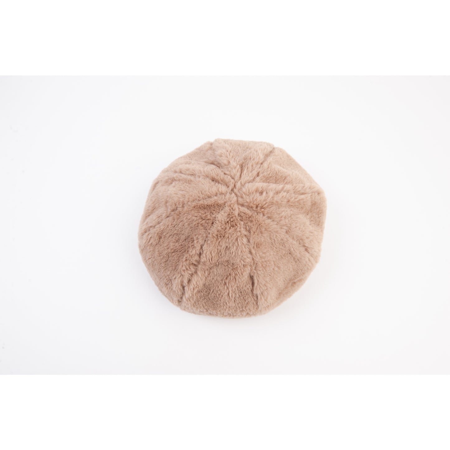 SEZANNE FAUX MINK BERET-MINK NATURAL