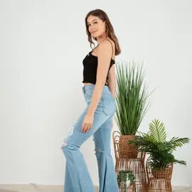 HONEY KNIT TANK-BLACK