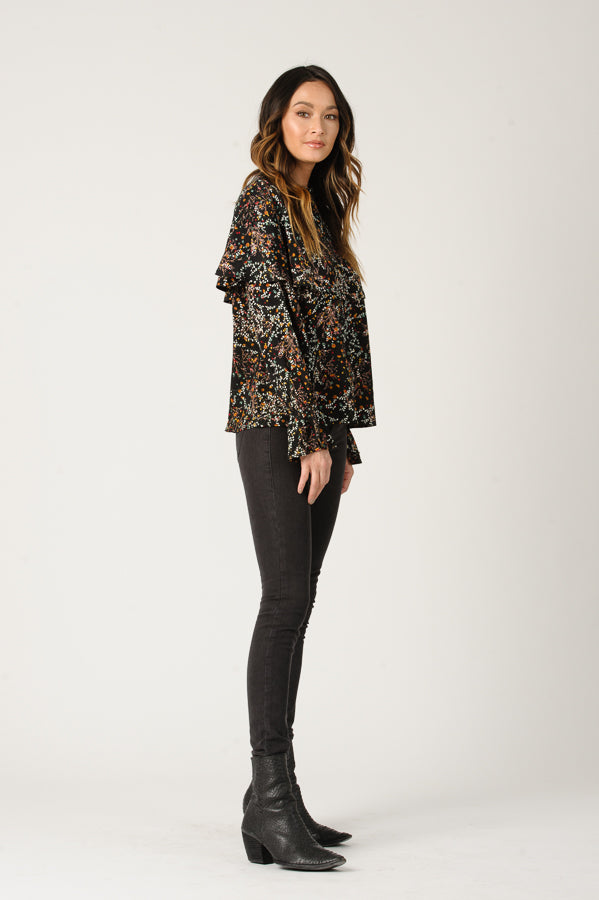 Women's Floral Long Sleeve Top