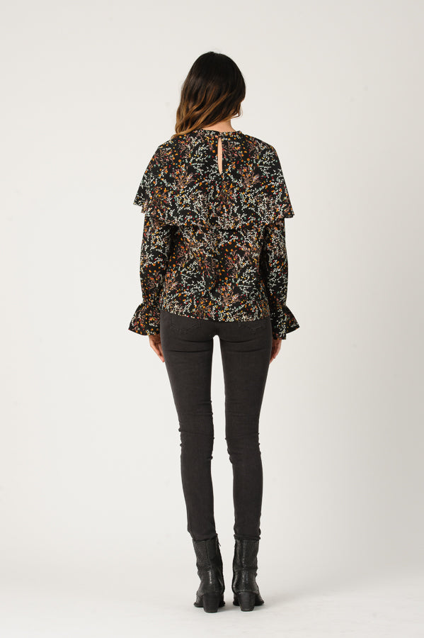 Women's Floral Long Sleeve Top