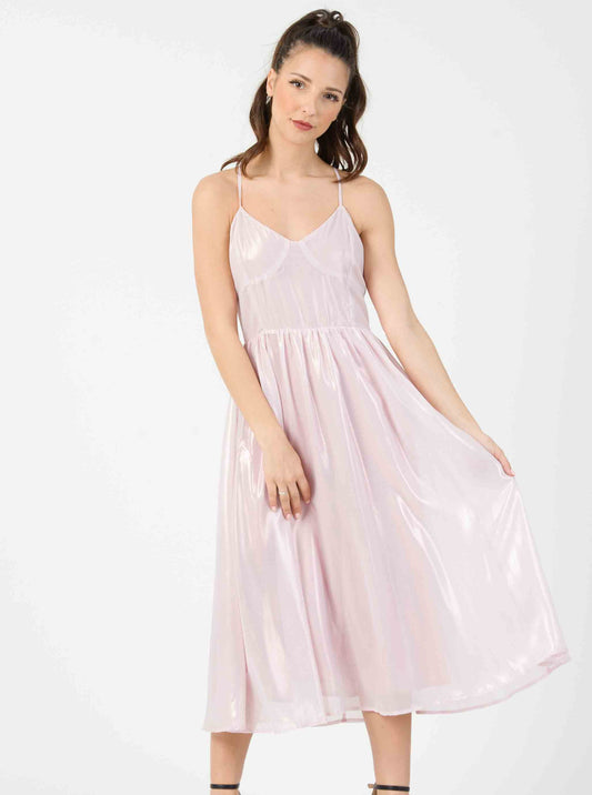 TABI METALLIC STRAPPY DRESS