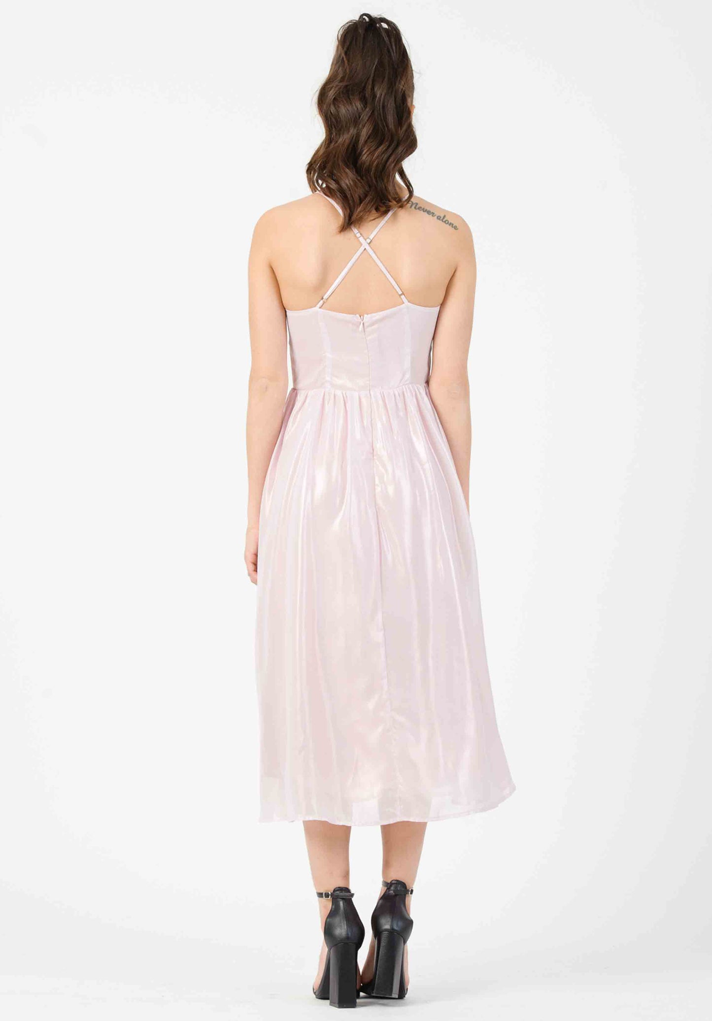 TABI METALLIC STRAPPY DRESS