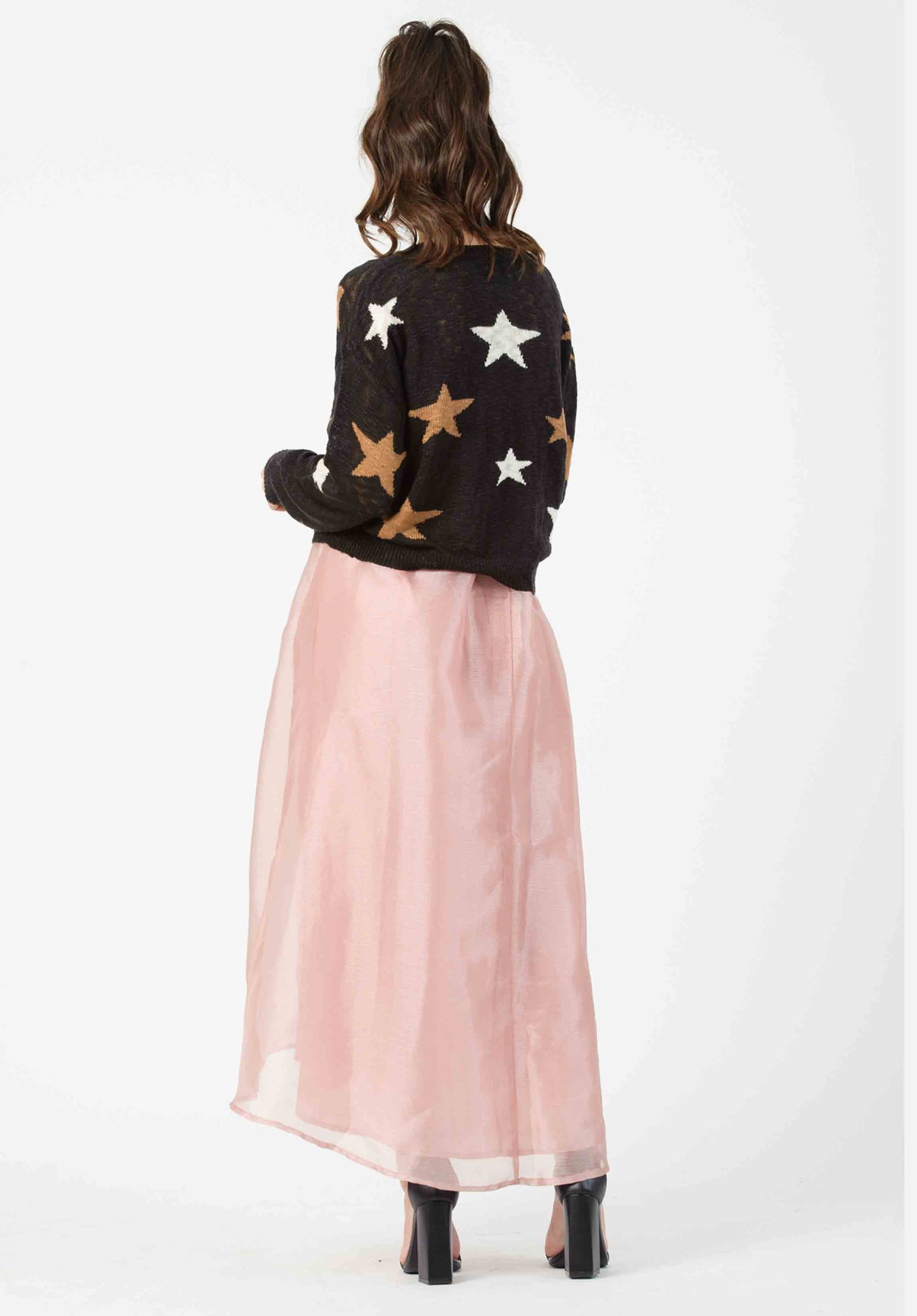 CARRIE ORGANZA SKIRT-BLUSH