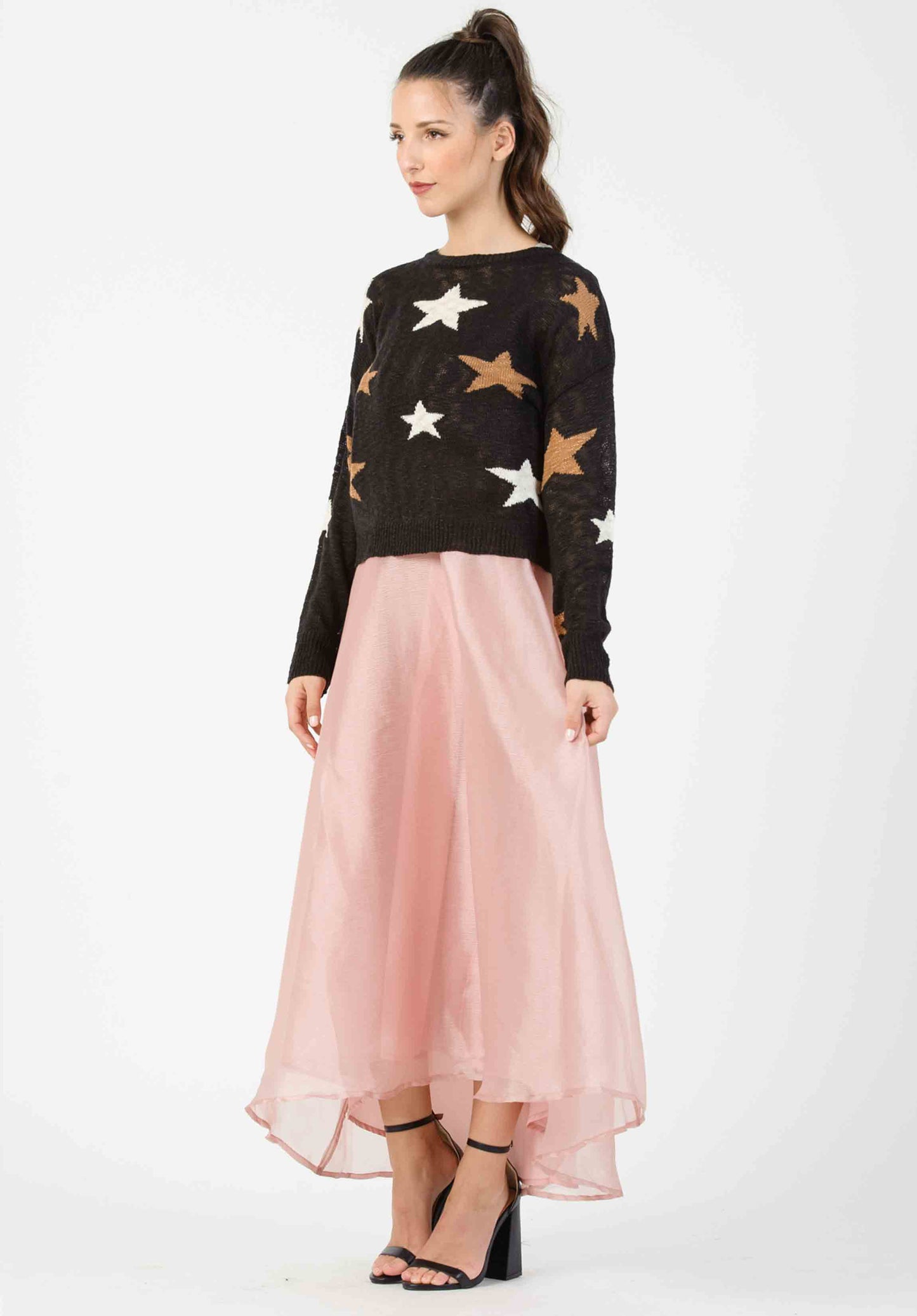 CARRIE ORGANZA SKIRT-BLUSH