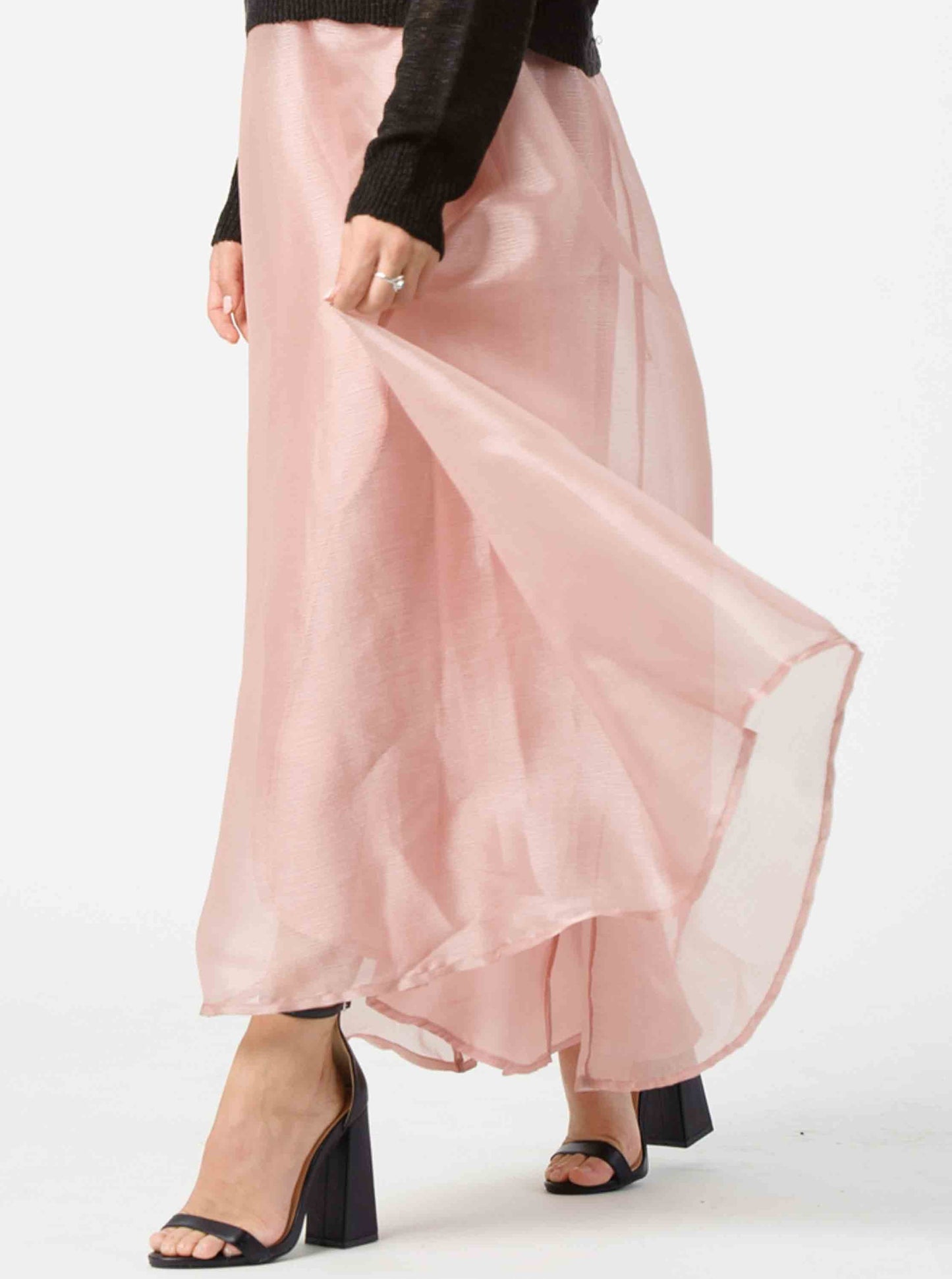 CARRIE ORGANZA SKIRT-BLUSH