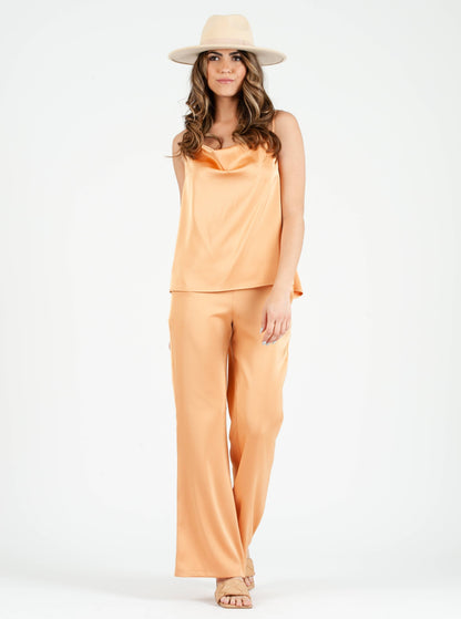 Women's Satin Cami & Pant Set