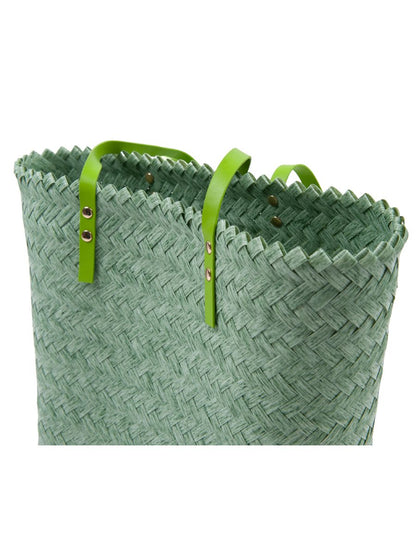 OFF TO MARKET WOVEN PURSE-GREEN