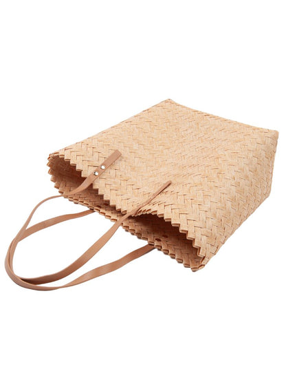 OFF TO MARKET WOVEN PURSE-NATURAL