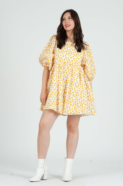 Women's Floral Smocked Mini Dress