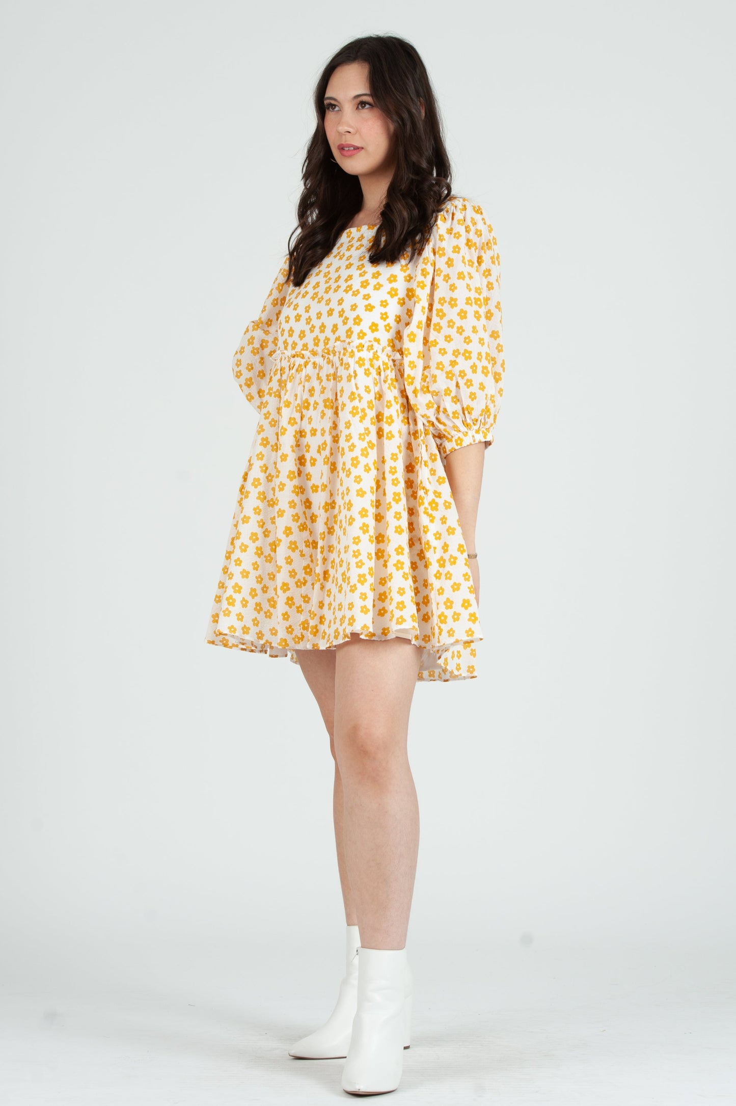 Women's Floral Smocked Mini Dress