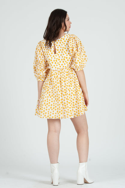 Women's Floral Smocked Mini Dress