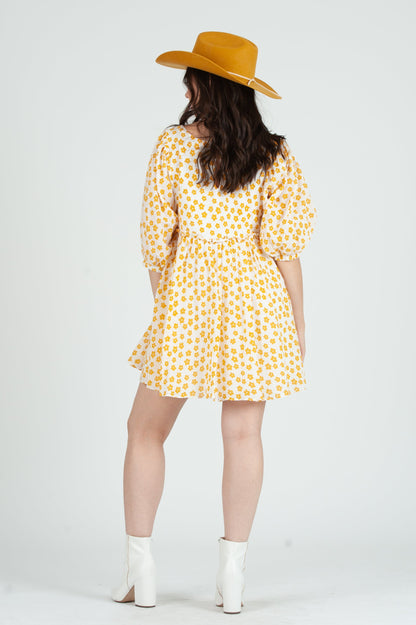 Women's Floral Smocked Mini Dress