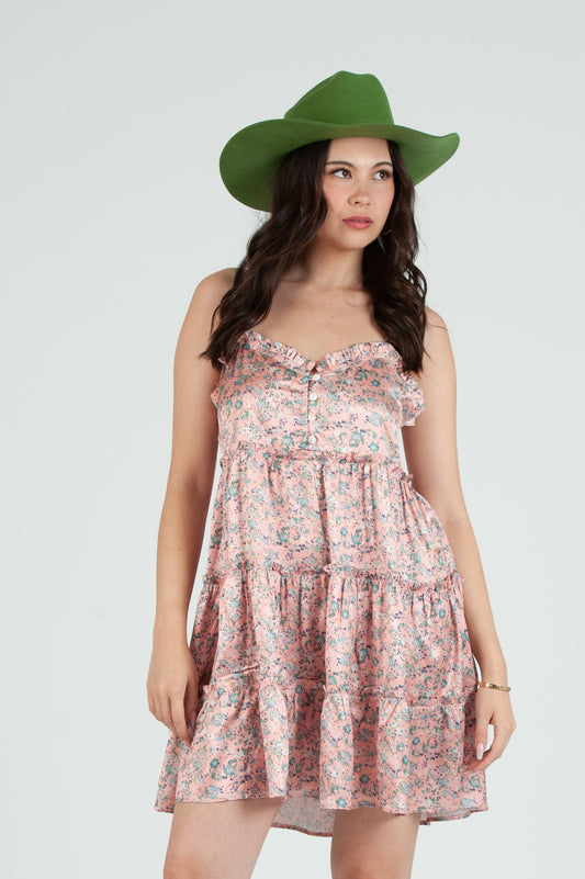 Women's Western Prairie Ditzy Print Mini Dress