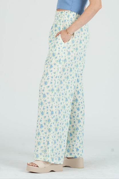 Women's Gauze Elastic Waist Pants