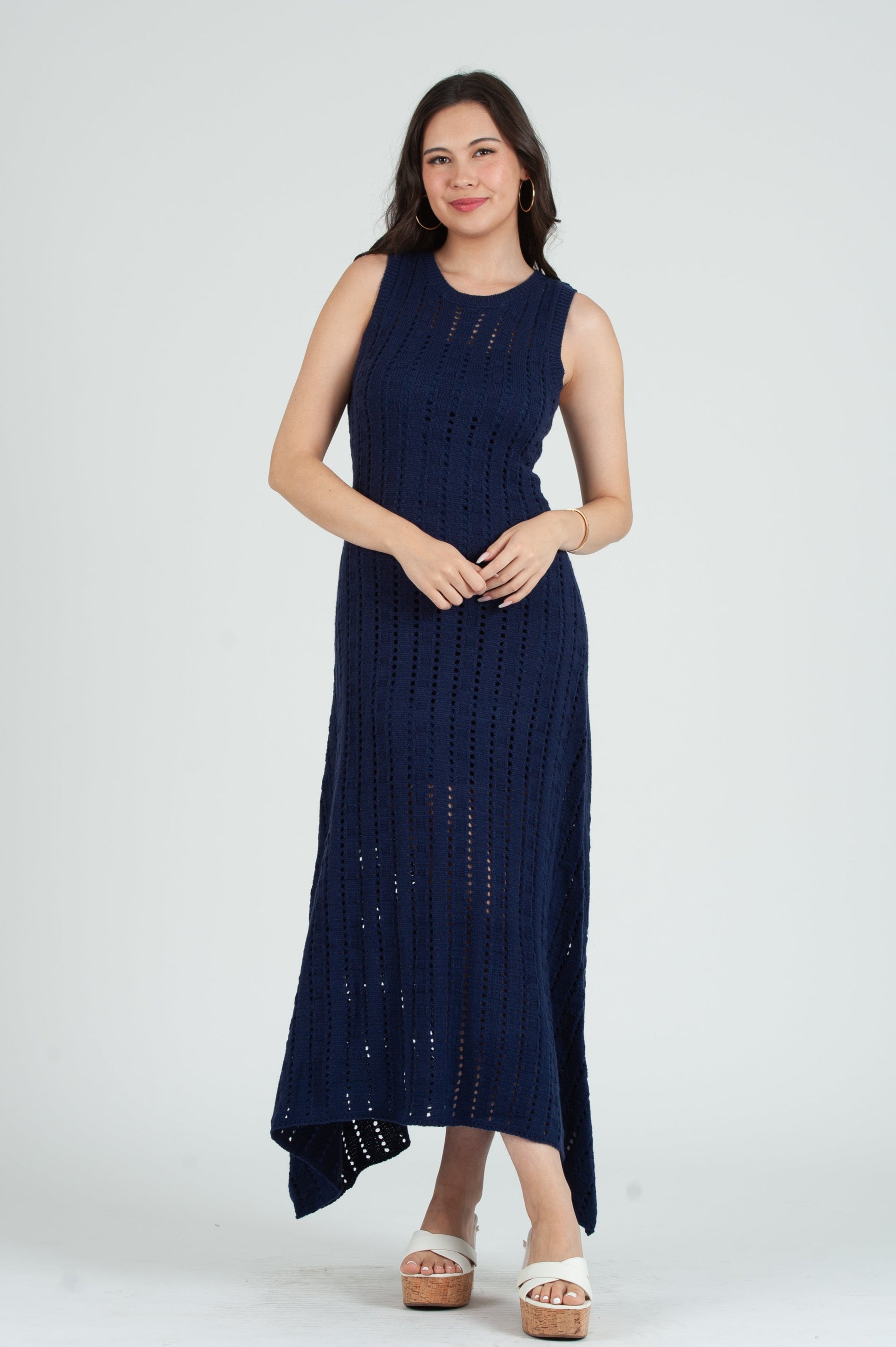 Women's Crochet Maxi Tank Dress with Slip Dress – Lucca Couture Women's Crochet Maxi Tank Dress with Slip Dress – Lucca Couture