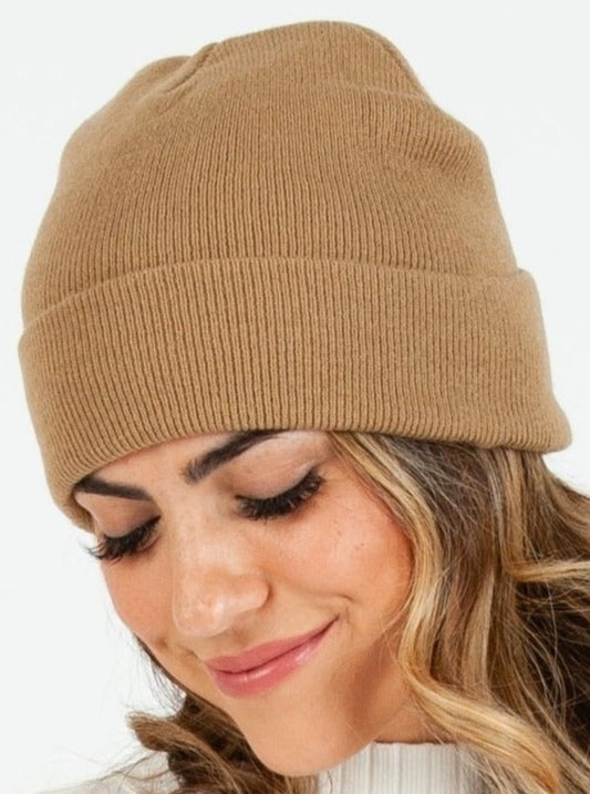 HIMALAYAS CLASSIC FOLDOVER BEANIE-LT KHAKI