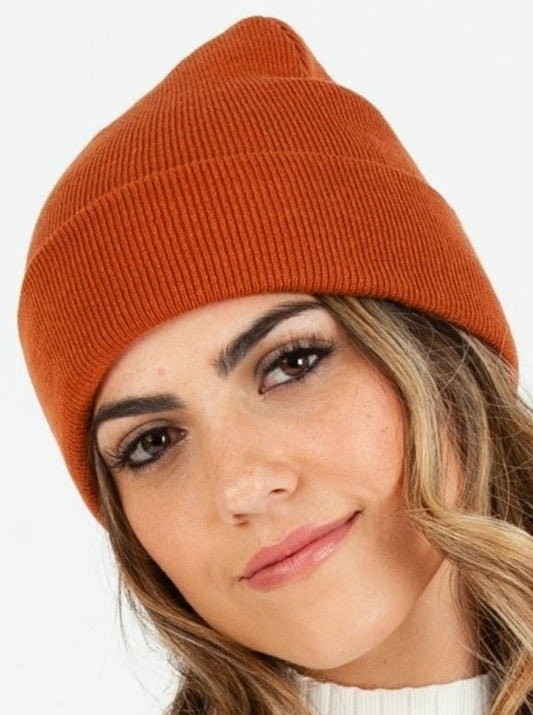 HIMALAYAS CLASSIC FOLDOVER BEANIE-SIENNA