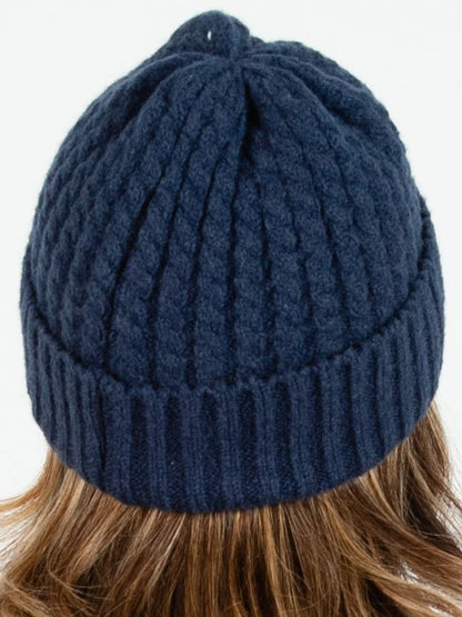BOLIVAR II TWIST RIBBED BEANIE-NAVY