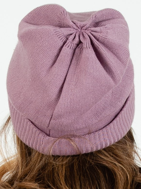 ROCKY I SOFT KNIT RIBBED BEANIE-PURPLE