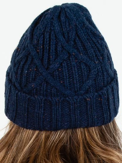 VINSON SPECKLED BEANIE-NAVY