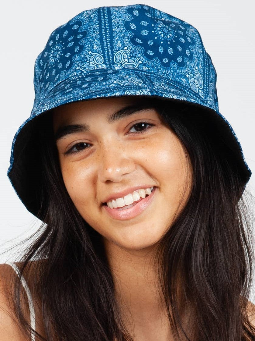 AMERICANA BUCKET HAT-OCEAN