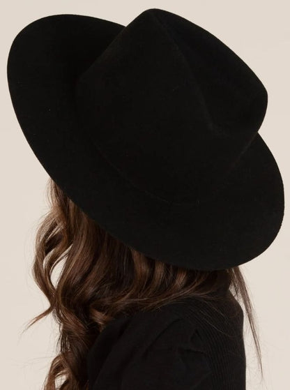 BESSIE WOOL HAT-BLACK