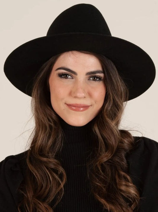 BESSIE WOOL HAT-BLACK