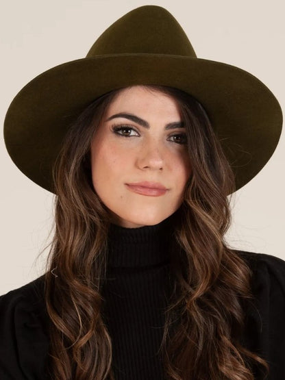 BESSIE WOOL HAT-OLIVE