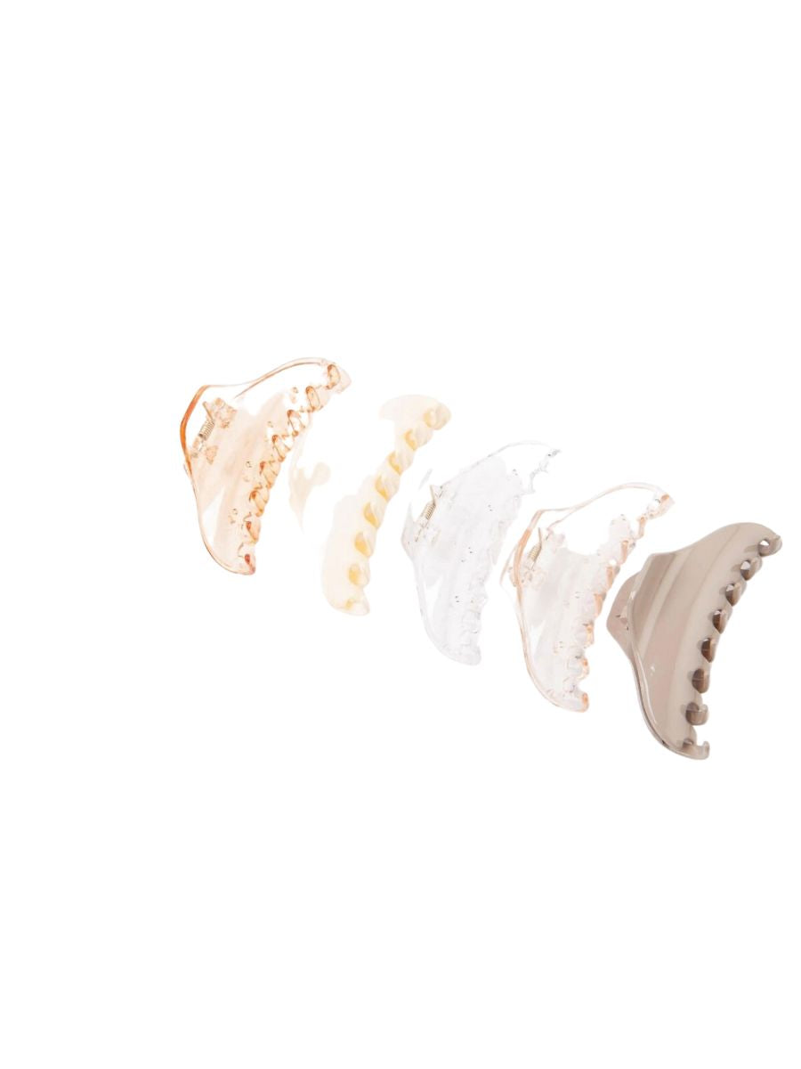 LUCCANYTTWHOLESALE Cinderella Hair Claw Solid Ivory